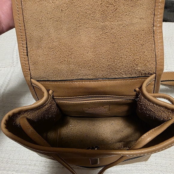 Coach Tan Leather Backpack - Picture 5 of 13